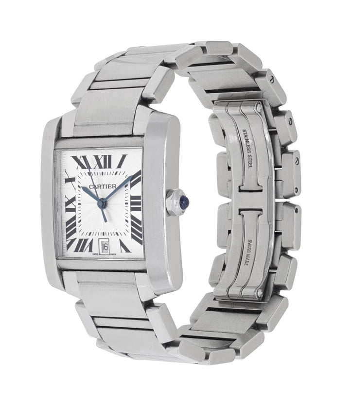 CARTIER TANK FRANCAISE STAINLESS STEEL WATCH