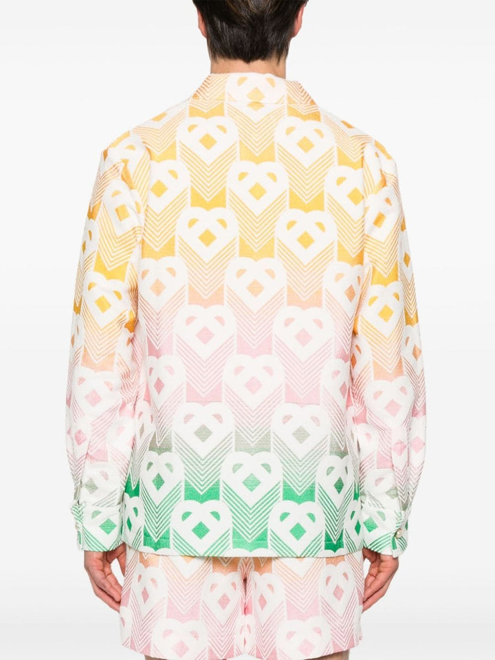 CASABLANCA TERRY GRADIENT MONOGRAM JACKET
