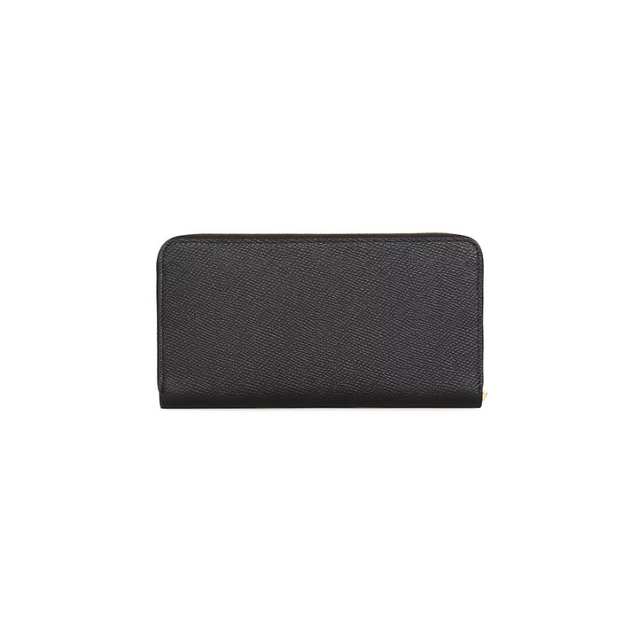 CÉLINE GRAINED CALFSKIN LEATHER LARGE ZIP-AROUND WALLET