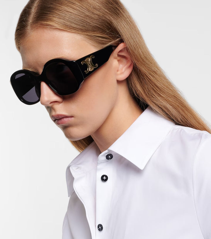 CÉLINE MAXI TRIOMPHE CL40305U LOGO SUNGLASSES