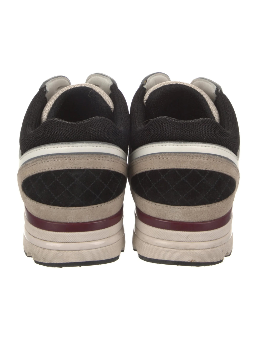 CHANEL 22S SUEDE CALFSKIN MESH MIXED FABRIC CC SNEAKERS