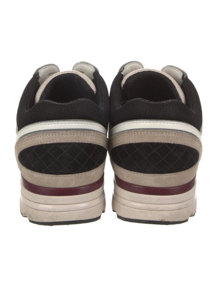 CHANEL 22S SUEDE CALFSKIN MESH MIXED FABRIC CC SNEAKERS
