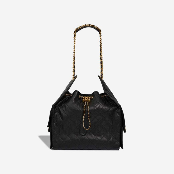 CHANEL 25 CAVIAR QUILTED CALFSKIN LEATHER SMALL HOBO BAG