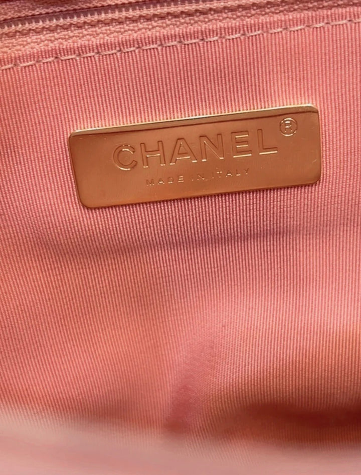 CHANEL QUILTED LAMBSKIN SMALL CHANEL 19 FLAP BAG