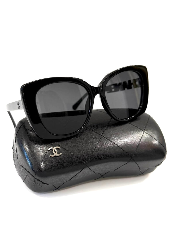 CHANEL CC 5422-B OVERSIZED SQUARE-FRAME SUNGLASSES