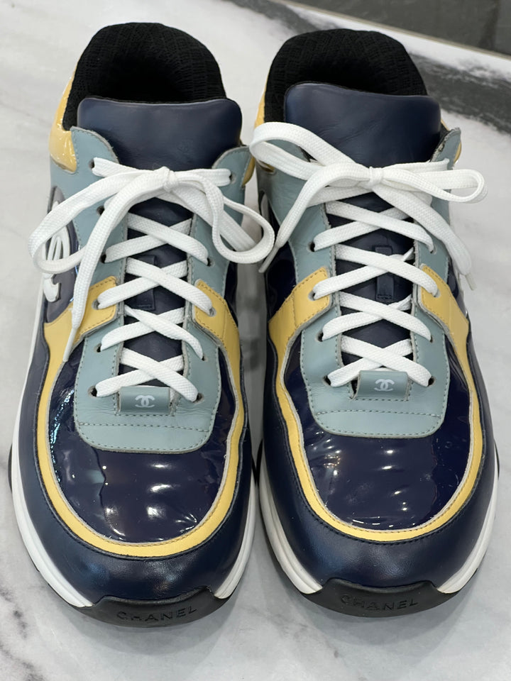 CHANEL CC LOW-TOP TRAINER SNEAKERS