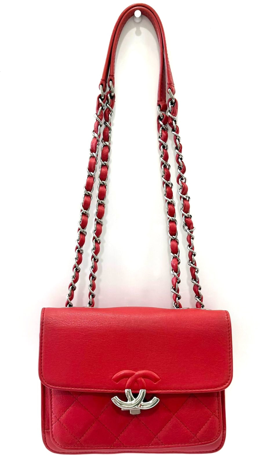 CHANEL QUILTED CALFSKIN LEATHER FLAP CROSSBODY BAG