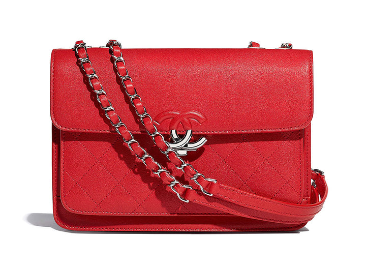 CHANEL QUILTED CALFSKIN LEATHER FLAP CROSSBODY BAG
