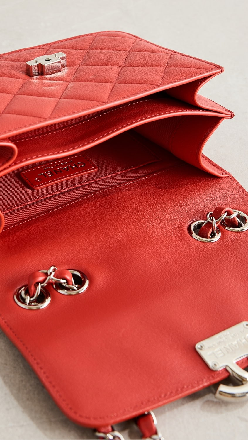 CHANEL QUILTED CALFSKIN LEATHER FLAP CROSSBODY BAG