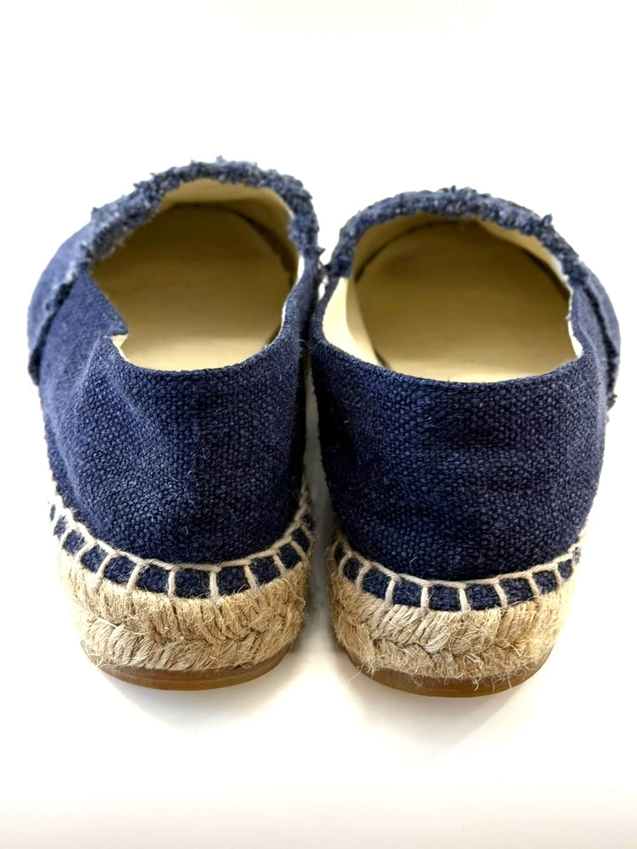 CHANEL CAP-TOE CC LOGO DENIM TOILE ESPADRILLES