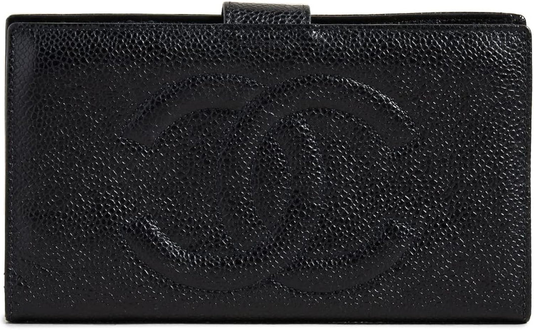 CHANEL CAVIAR LEATHER TIMELESS CC FRENCH WALLET