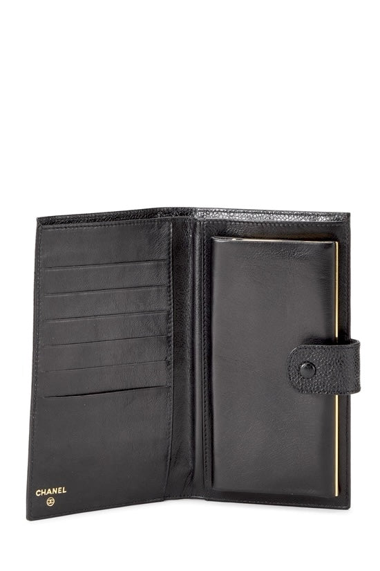 CHANEL CAVIAR LEATHER TIMELESS CC FRENCH WALLET