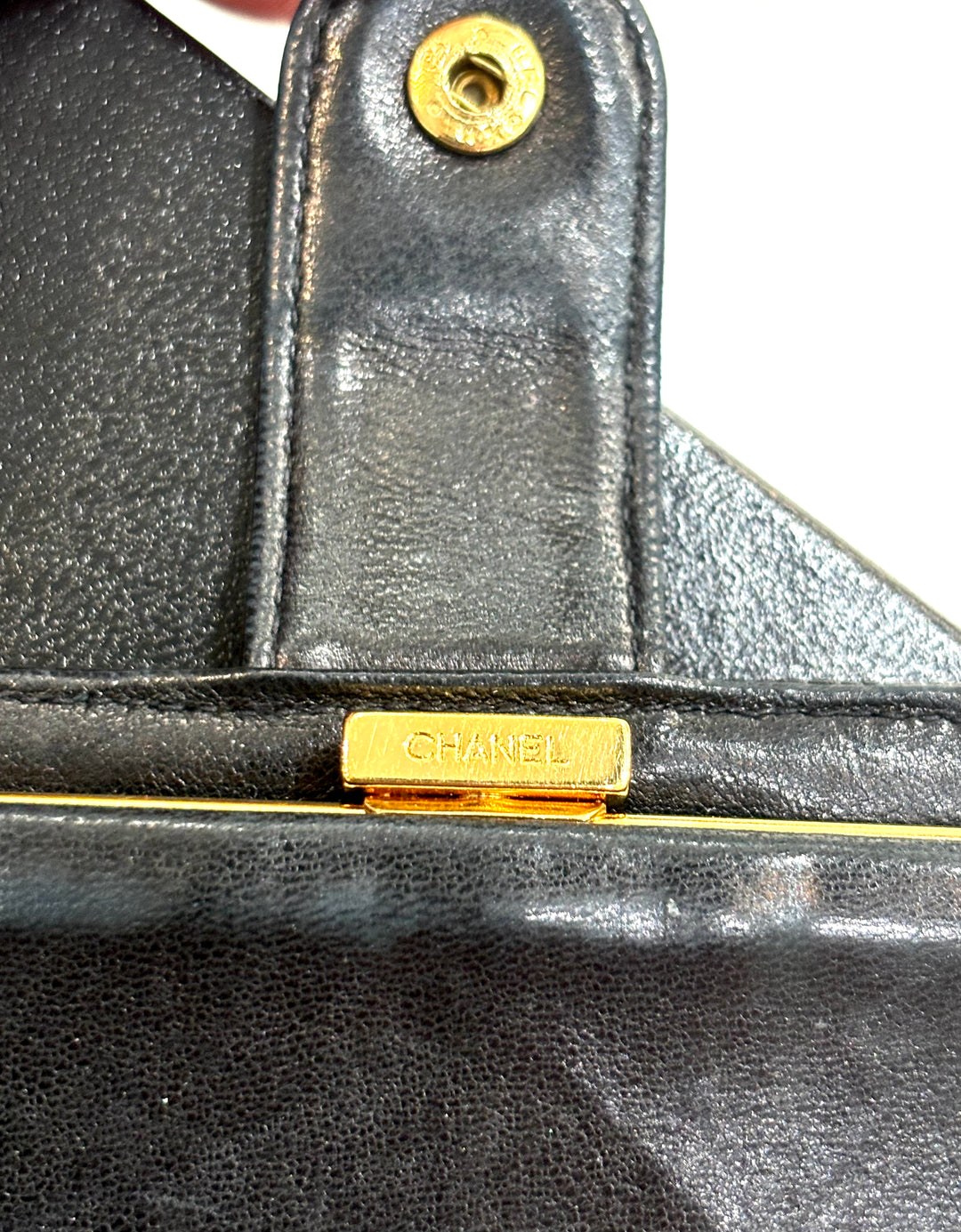 CHANEL CAVIAR LEATHER TIMELESS CC FRENCH WALLET