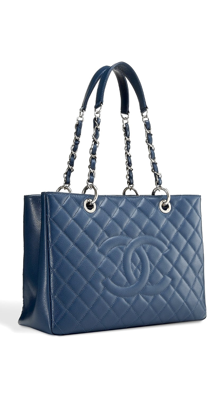 CHANEL CAVIAR QUILTED GRAND SHOPPING TOTE BAG