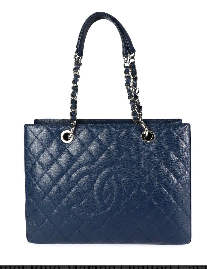 CHANEL CAVIAR QUILTED GRAND SHOPPING TOTE BAG