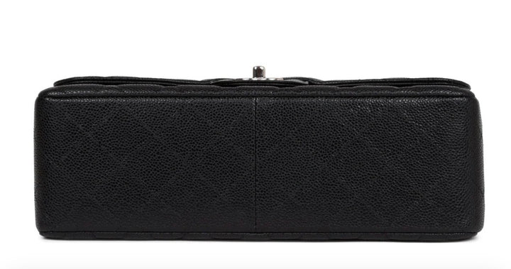 CHANEL CAVIAR QUILTED CLASSIC JUMBO DOUBLE FLAP SHOULDER BAG