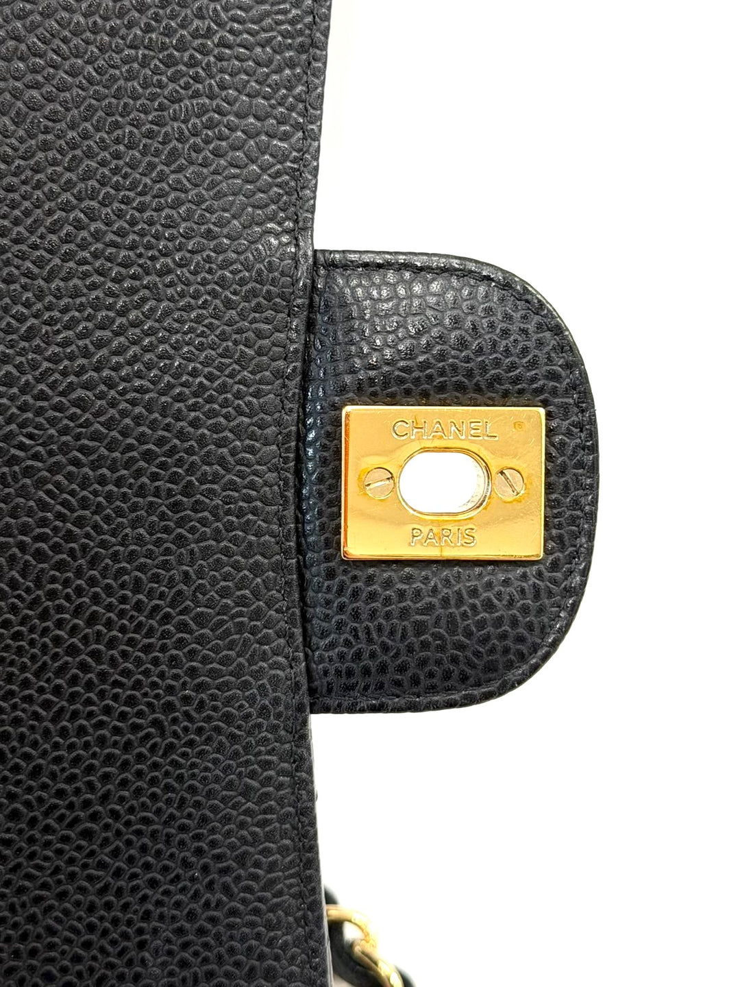 CHANEL CAVIAR QUILTED 24K GOLD-PLATED SMALL CLASSIC DOUBLE FLAP BAG