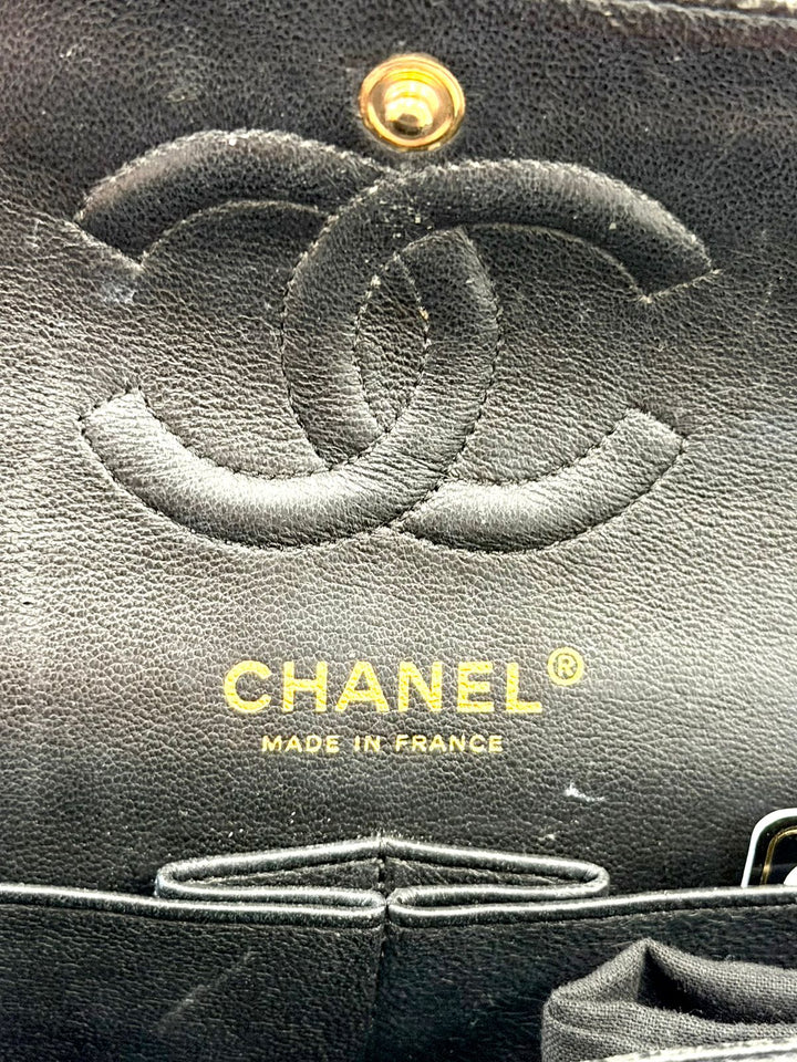 CHANEL CAVIAR QUILTED 24K GOLD-PLATED SMALL CLASSIC DOUBLE FLAP BAG