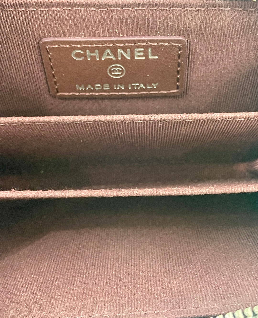 CHANEL CAVIAR QUILTED LEATHER ZIP COIN PURSE