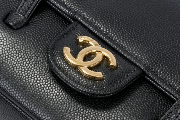 CHANEL SHINY CAVIAR MINI PREPPY COCO SHOULDER BAG