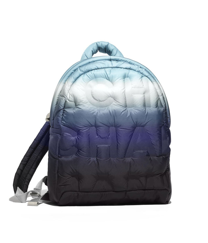 CHANEL NYLON EMBOSSED DOUDOUNE BACKPACK