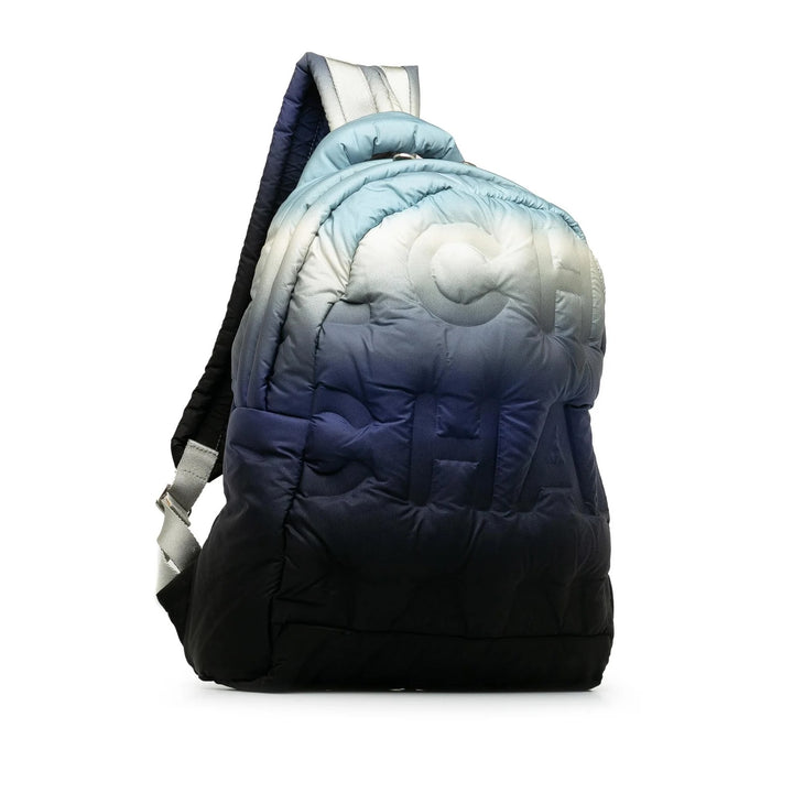 CHANEL NYLON EMBOSSED DOUDOUNE BACKPACK