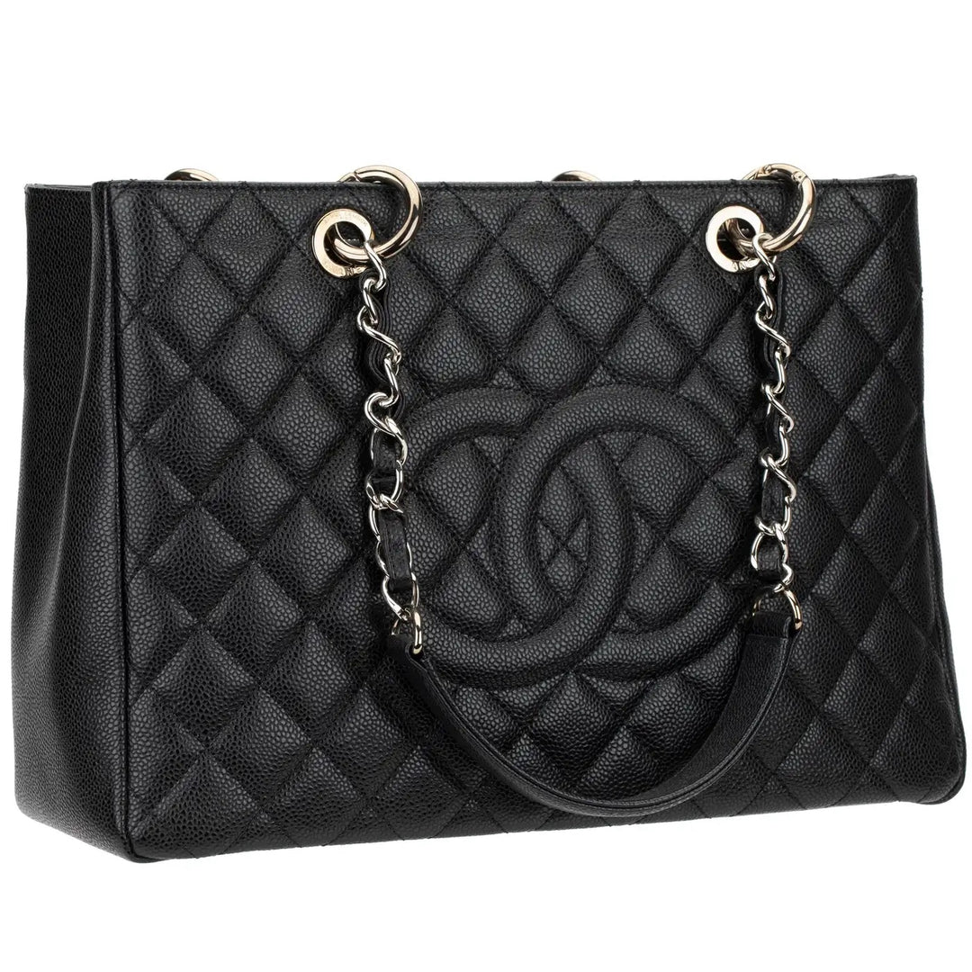 CHANEL CAVIAR QUILTED LEATHER GST TOTE BAG
