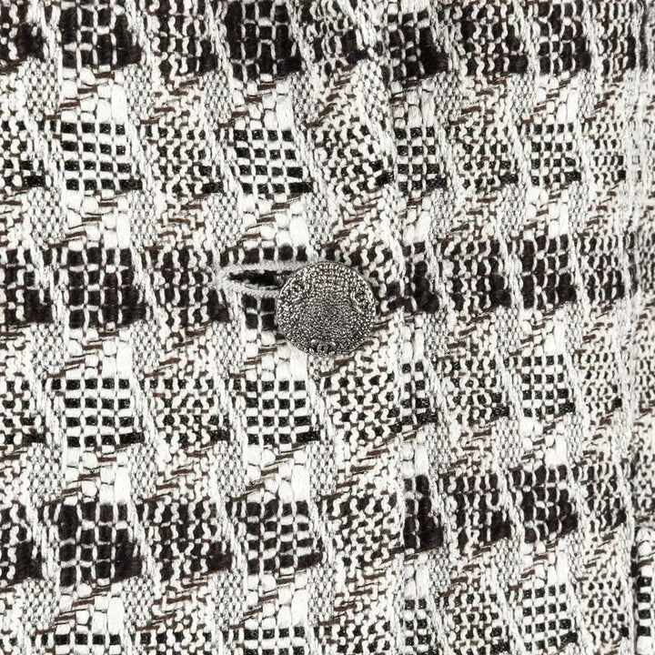 CHANEL SUBTLE SILVER THREAD TWEED BLAZER