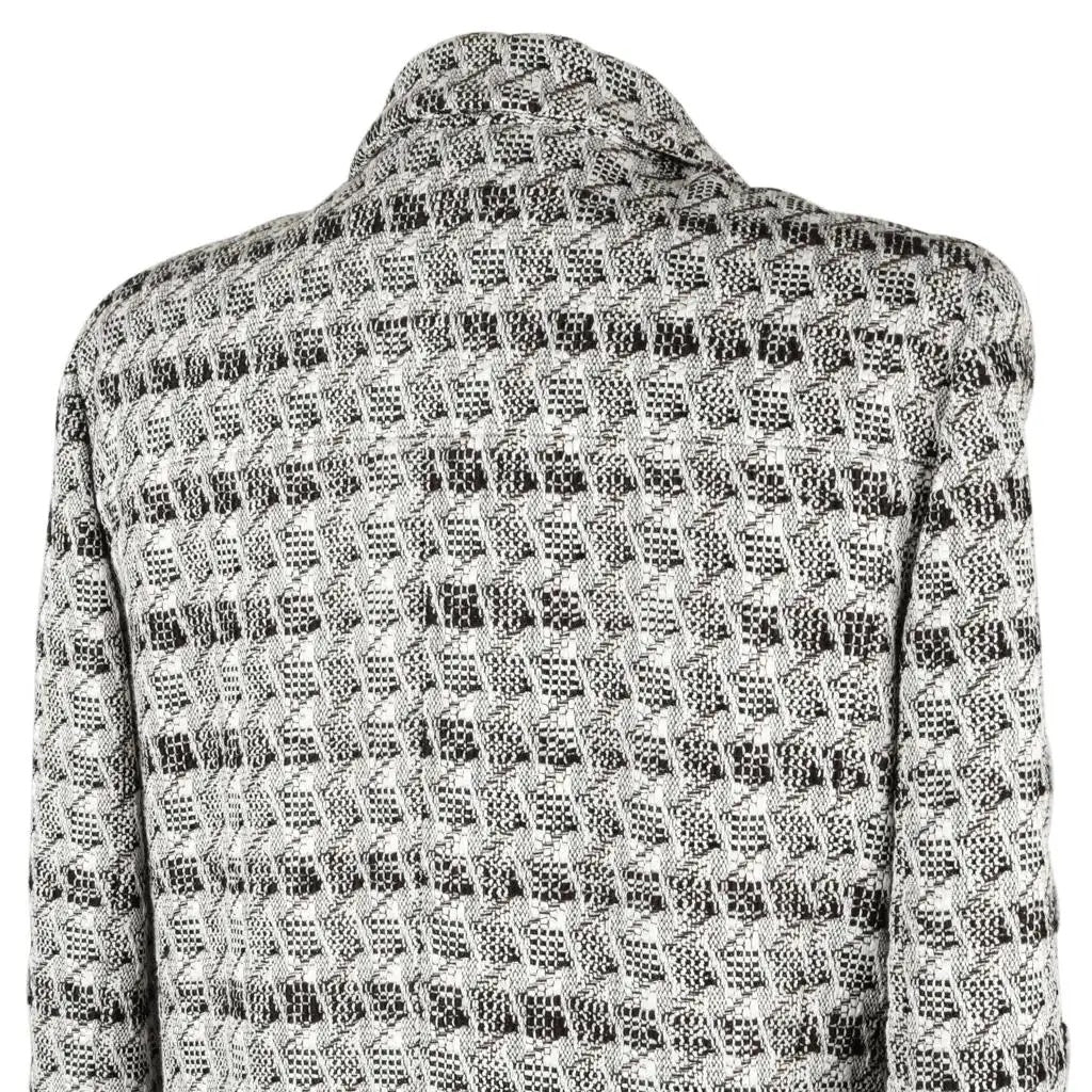 CHANEL SUBTLE SILVER THREAD TWEED BLAZER