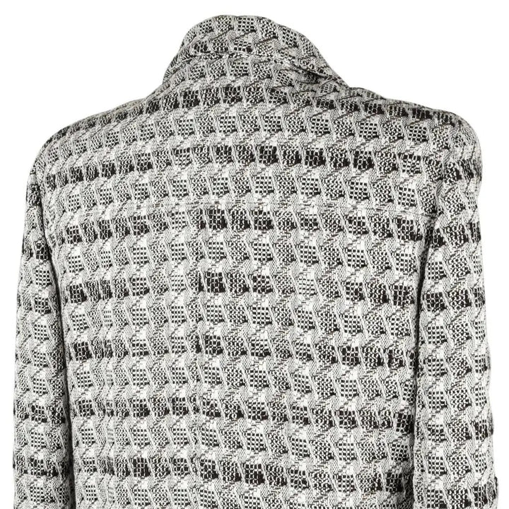 CHANEL SUBTLE SILVER THREAD TWEED BLAZER