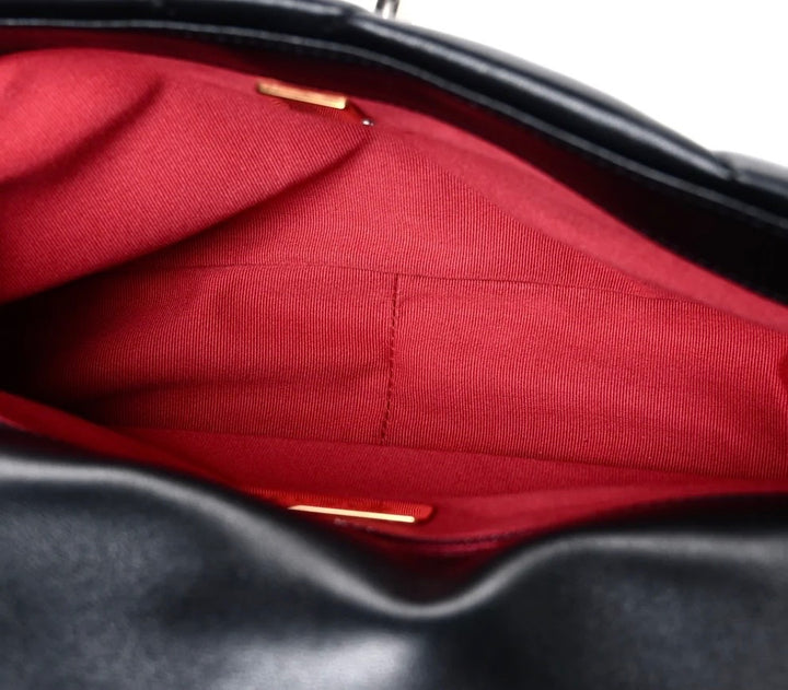CHANEL LAMBSKIN QUILTED CHANEL 19 FLAP MEDIUM CROSSBODY BAG