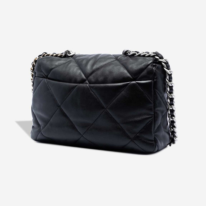 CHANEL LAMBSKIN QUILTED CHANEL 19 FLAP MEDIUM CROSSBODY BAG