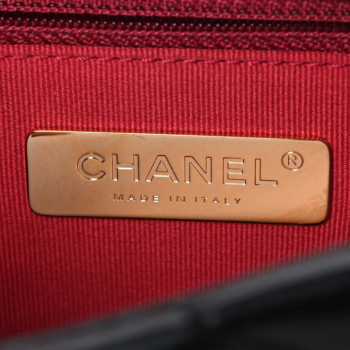 CHANEL LAMBSKIN QUILTED CHANEL 19 FLAP MEDIUM CROSSBODY BAG