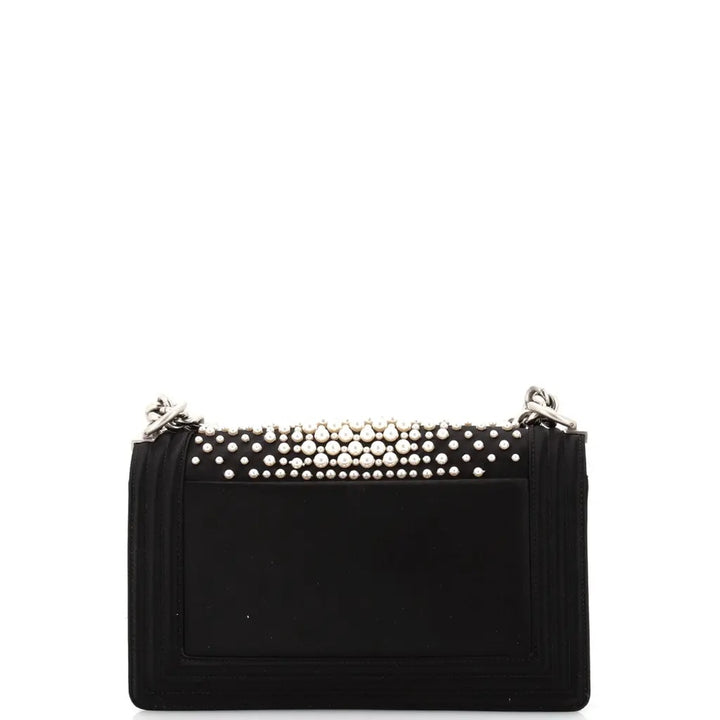 CHANEL LIMITED EDITION FAUX PEARL MEDIUM BOY BAG
