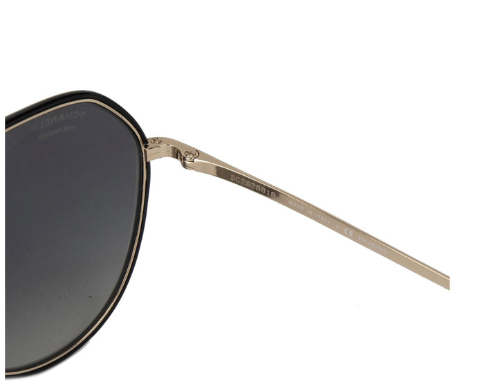 CHANEL METAL POLARIZED ROUND SUNGLASSES