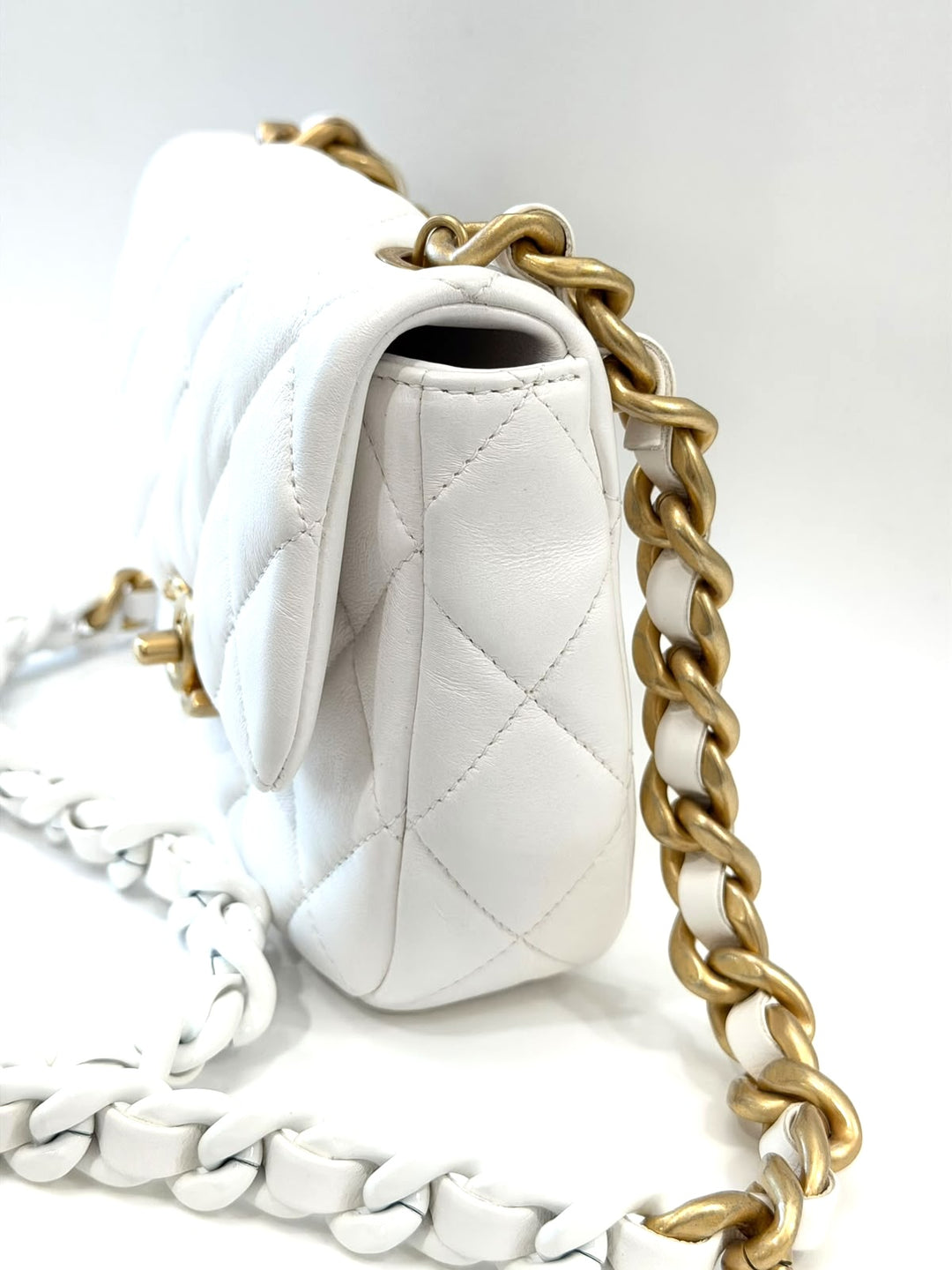 CHANEL CC MINI QUILTED LAMBSKIN LEATHER CANDY CHAIN FLAP BAG