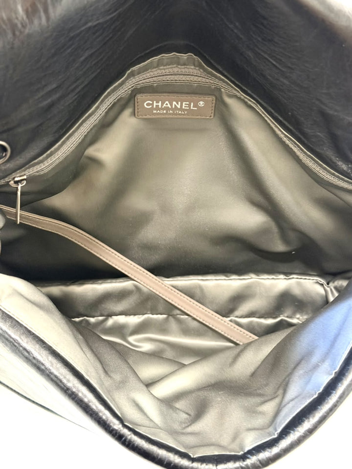 CHANEL QUILTED LAMBSKIN VINTAGE ENVELOPE SHOULDER BAG
