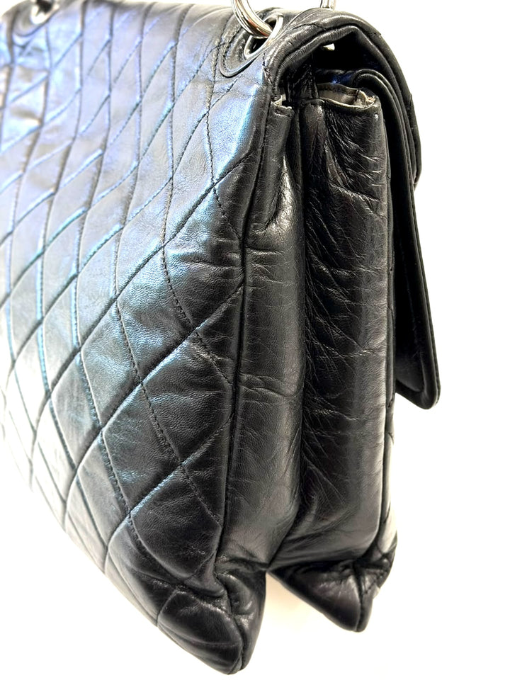 CHANEL QUILTED LAMBSKIN VINTAGE ENVELOPE SHOULDER BAG