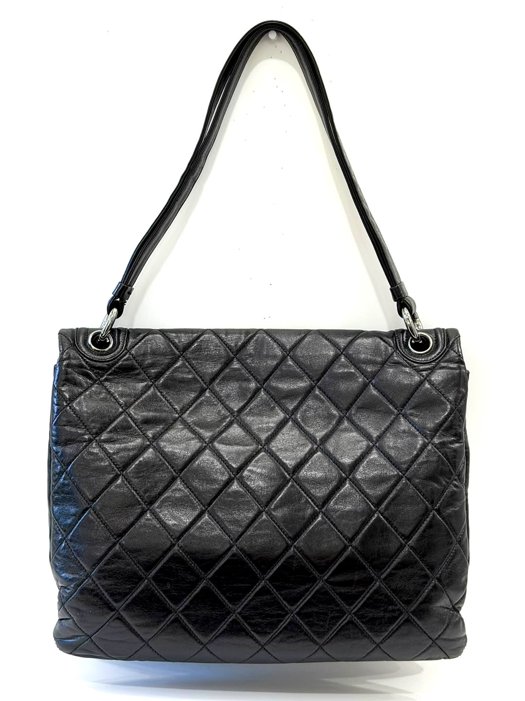 CHANEL QUILTED LAMBSKIN VINTAGE ENVELOPE SHOULDER BAG