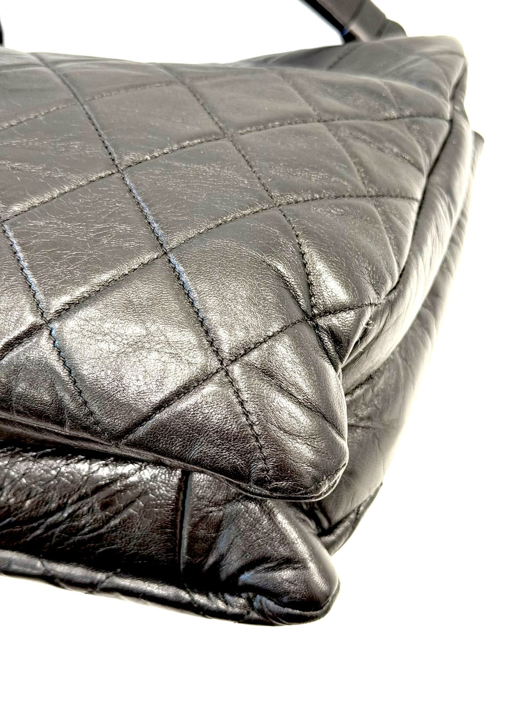 CHANEL QUILTED LAMBSKIN VINTAGE ENVELOPE SHOULDER BAG