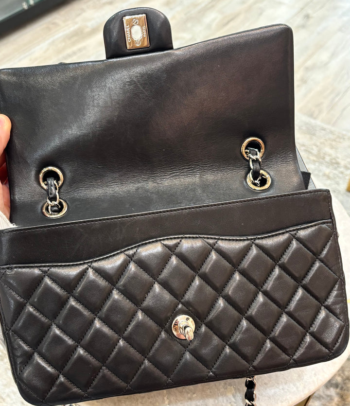CHANEL QUILTED LAMBSKIN CRYSTAL CHARMS LIMITED EDITION MEDIUM FLAP BAG