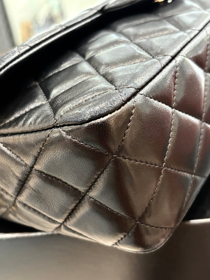 CHANEL QUILTED LAMBSKIN CRYSTAL CHARMS LIMITED EDITION MEDIUM FLAP BAG