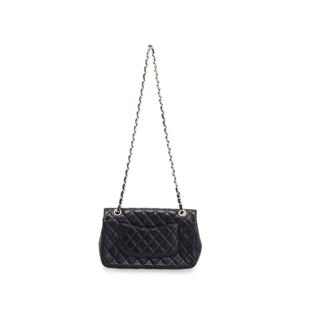 CHANEL QUILTED LAMBSKIN CRYSTAL CHARMS LIMITED EDITION MEDIUM FLAP BAG