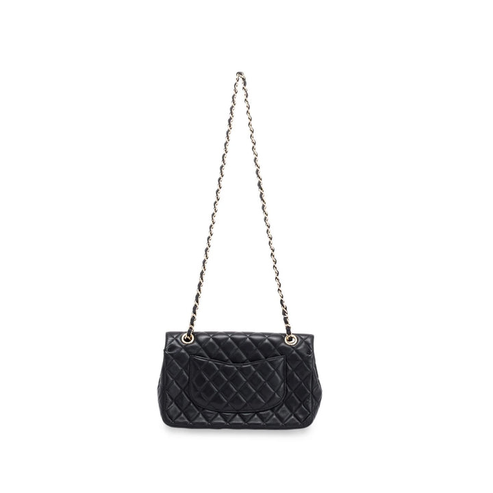 CHANEL QUILTED LAMBSKIN CRYSTAL CHARMS LIMITED EDITION MEDIUM FLAP BAG