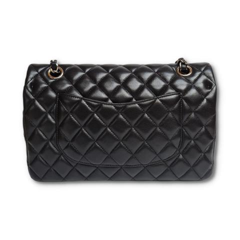 CHANEL QUILTED LAMBSKIN CRYSTAL CHARMS LIMITED EDITION MEDIUM FLAP BAG