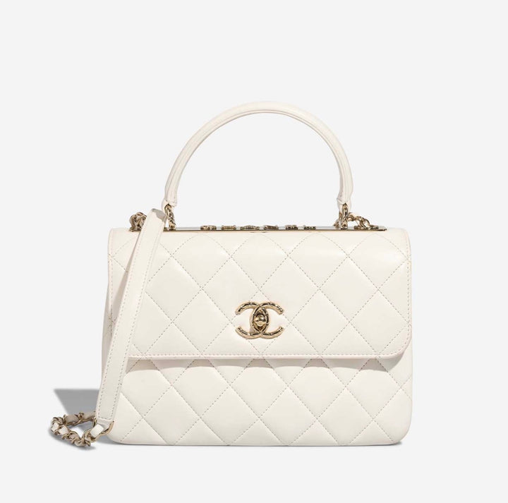 CHANEL QUILTED LAMBSKIN SMALL TRENDY CC HANDLE FLAP BAG