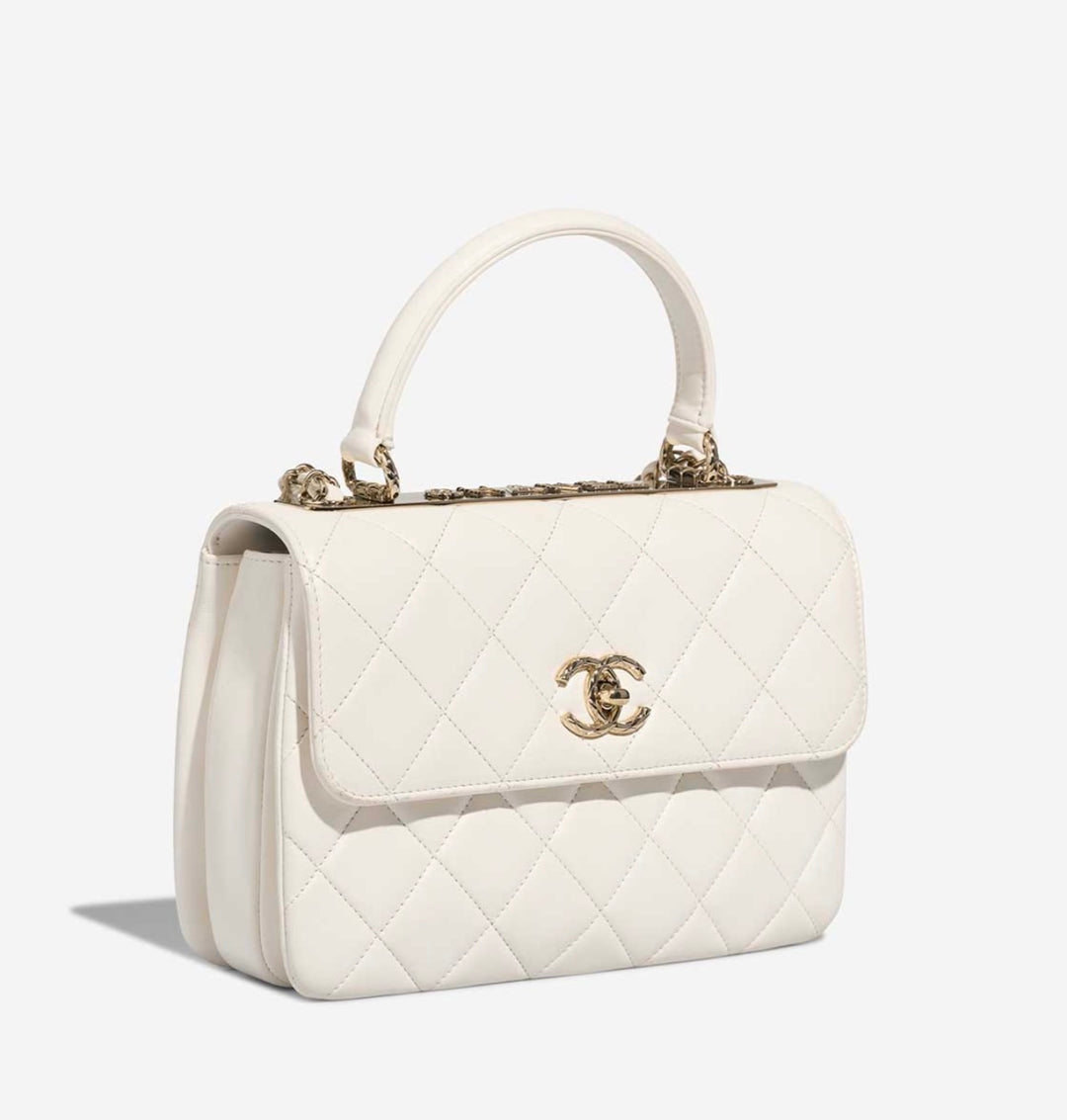 CHANEL QUILTED LAMBSKIN SMALL TRENDY CC HANDLE FLAP BAG