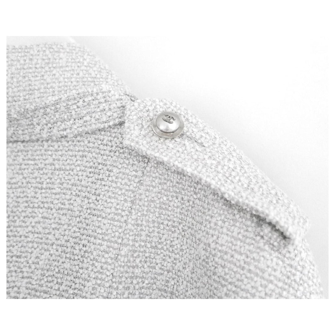 CHANEL PEARLY GRAY FANTASY TWEED JACKET