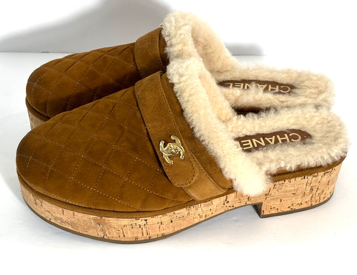 Chanel-Suede-Turnlock-CC-Logo-