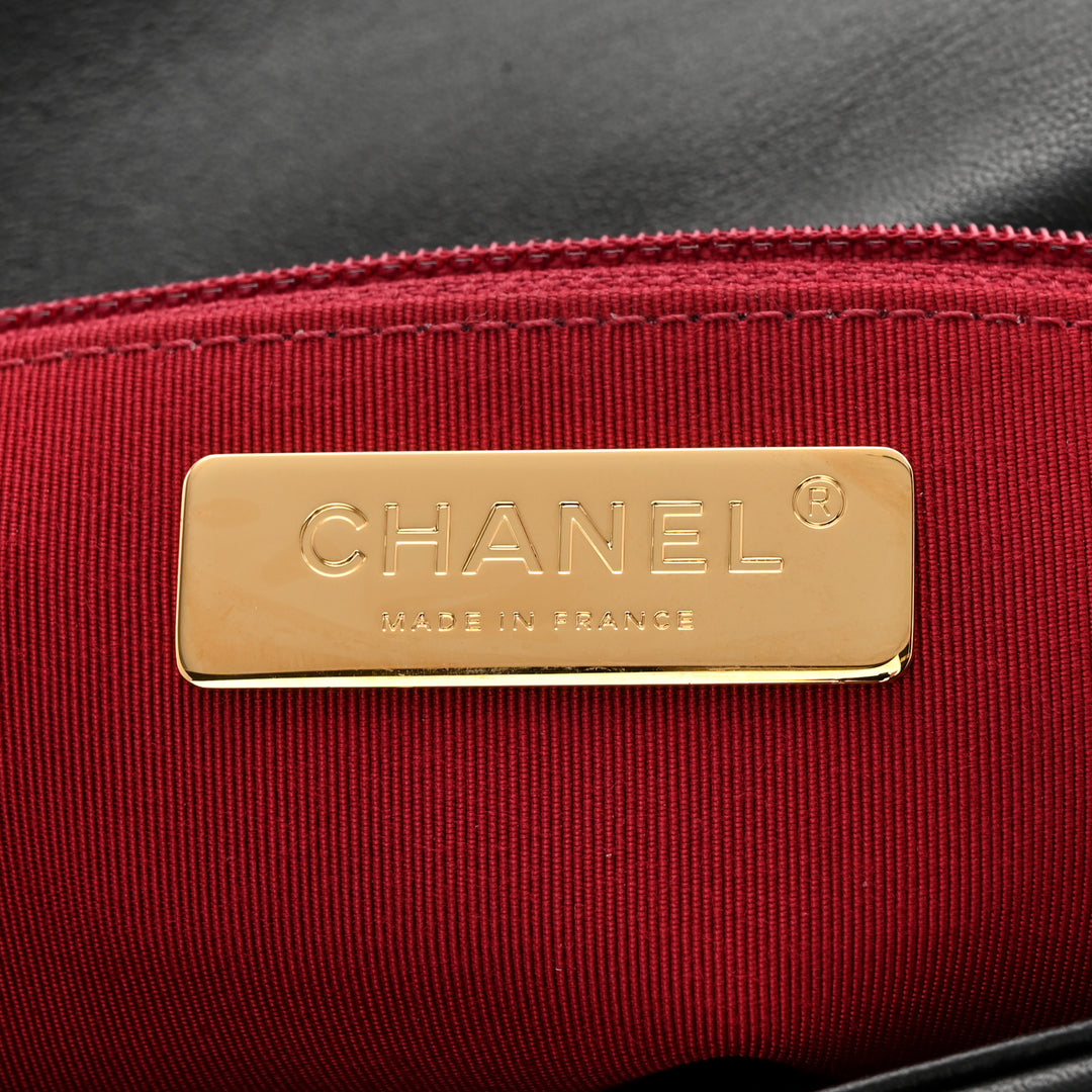 CHANEL 19 QUILTED LAMBSKIN LARGE FLAP BAG